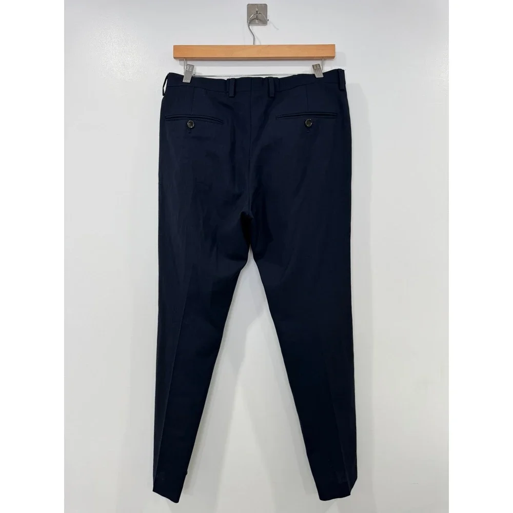 J. Crew Men Navy Ludlow Jacket Blazer Pant Suit 36S 30